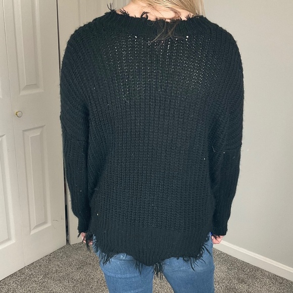 Pink Lilly Distressed Sweater - Picture 2 of 3